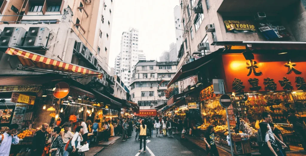 香港の露天商