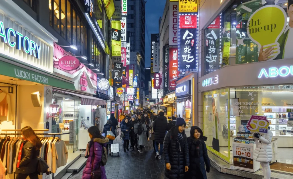 韓国（ソウル）の街並み