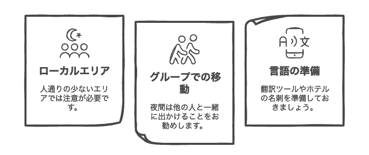 夜間の安全対策