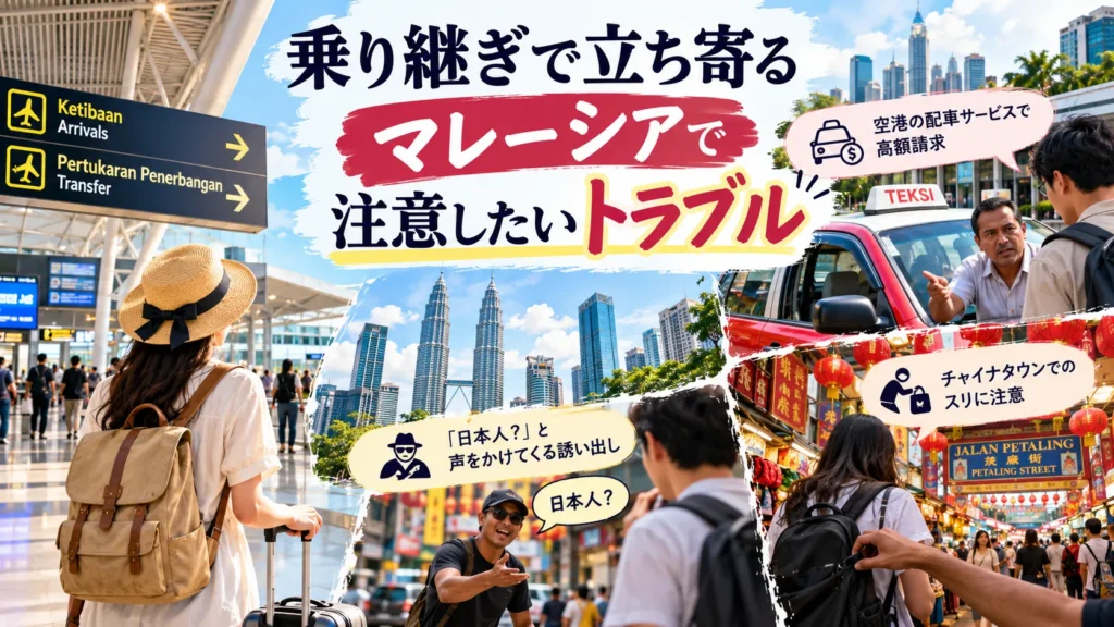 乗り継ぐ先のマレーシアでの注意点