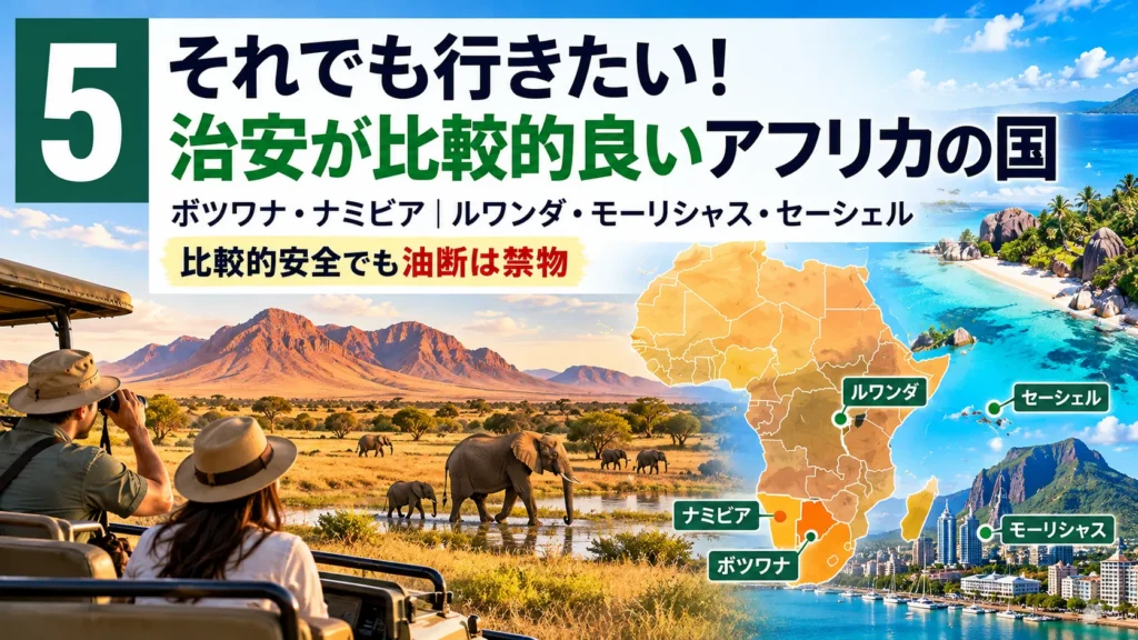 アフリカの比較的治安がいい地域